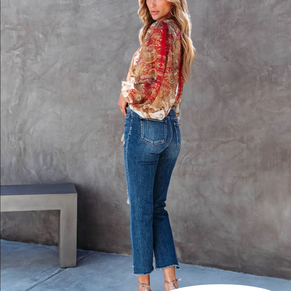 Vici: PRECIOUS MOMENTS PRINTED BALLOON SLEEVE BODYSUIT - NWT